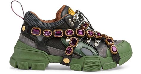 gucci sneakers with spikes|gucci gemstone shoes.